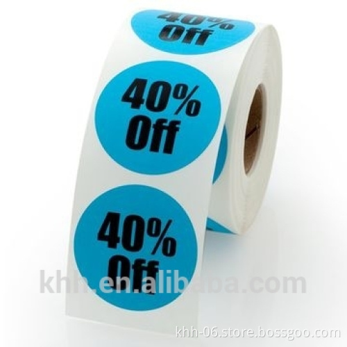CMYK Printed label printing machine roll sticker